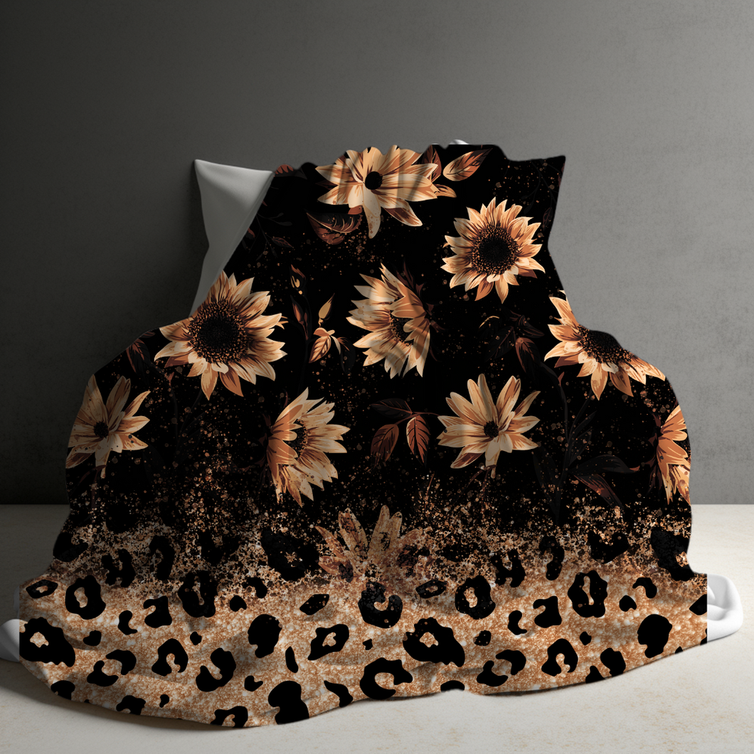 Blanket - Sunflower Ombre Glitter