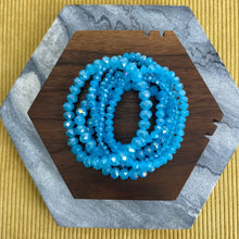 Load image into Gallery viewer, Bracelet Pack - Aqua Blue Bead
