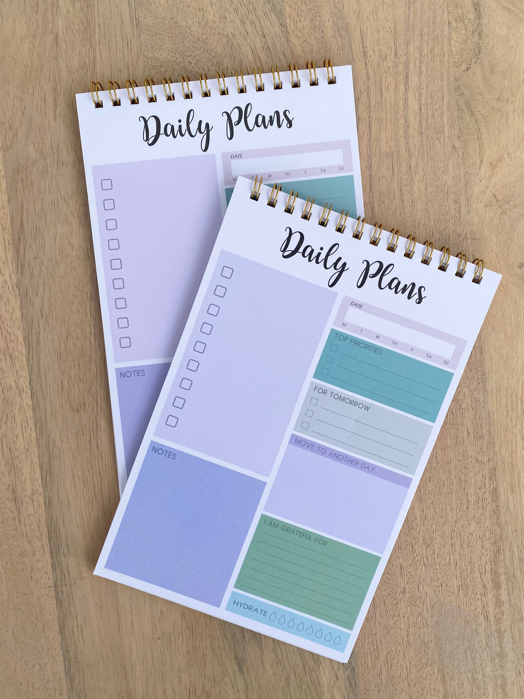 Daily Plans Notepad, Purple