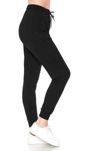 Butter Soft Drawstring Jogger, Black FINAL SALE