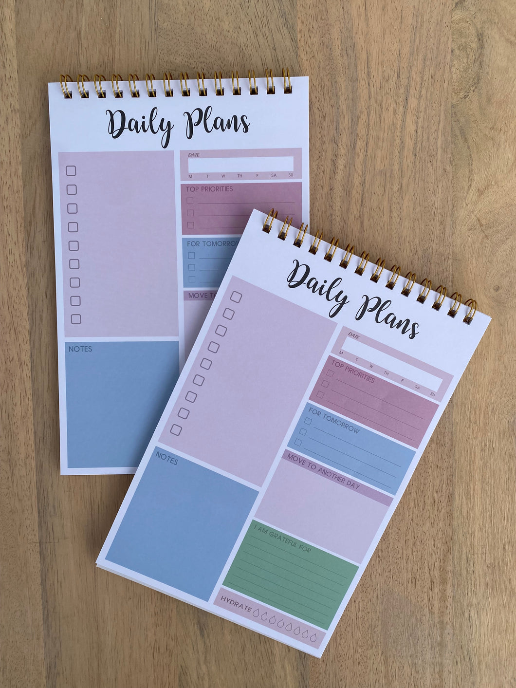 Daily Plans Notepad, Mauve