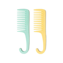 Load image into Gallery viewer, Lemon Lavender Knot Today Detangling 2PK Shower Comb
