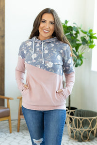 Ashley Hoodie - Blush and Floral FINAL SALE