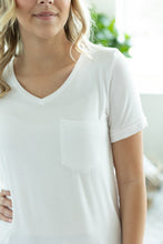 Load image into Gallery viewer, Sophie Pocket Tee - White
