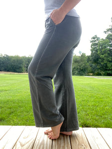Wide Leg Lounge Pants, Charcoal