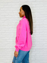 Load image into Gallery viewer, Bonbon Delight Half Zip Pullover in Pink
