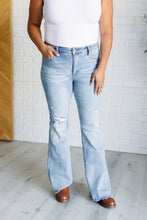 Load image into Gallery viewer, Judy Blue Caroline Mid Rise Control Top Distressed Flare Jeans
