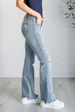 Load image into Gallery viewer, Judy Blue Caroline Mid Rise Control Top Distressed Flare Jeans
