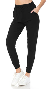 Butter Soft Drawstring Jogger, Black FINAL SALE