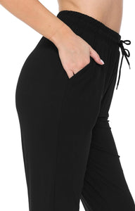 Butter Soft Drawstring Jogger, Black FINAL SALE