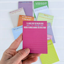Load image into Gallery viewer, Office Humor Notepad Set, Neons
