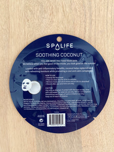 Spa Life Face Mask, Soothing Coconut