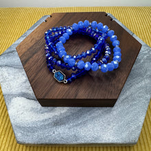 Load image into Gallery viewer, Bracelet Pack - Druzy Bead - Cobalt Blue
