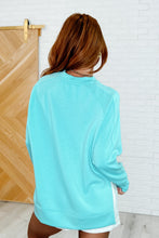 Load image into Gallery viewer, It&#39;s The Little Things Relaxed Scuba Pullover in Mint Sky
