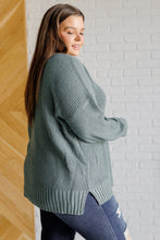 Load image into Gallery viewer, Lakeside View Drop Shoulder Sweater in Sage
