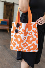 Load image into Gallery viewer, Lazy Daisy Knit Bag in Orange
