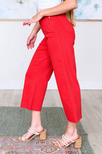Load image into Gallery viewer, Judy Blue Lisa High Rise Control Top Wide Leg Crop Jeans in Red

