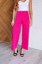 Load image into Gallery viewer, Magic Wide Leg Crop Pants in Hot Pink
