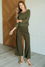 Load image into Gallery viewer, Magic Wide Leg Crop Pants in Olive
