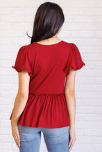 Load image into Gallery viewer, One Day Soon V-Neck Ruffle Detail Top
