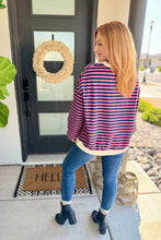 Load image into Gallery viewer, Best Selling Larson Contrast Pullover in Pink/Navy
