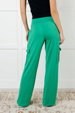 Load image into Gallery viewer, Race to Relax Cargo Pants in Emerald Green
