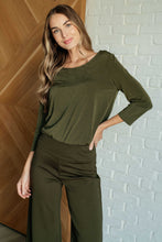 Load image into Gallery viewer, Signature Classic Round Neck Top in Olive, FINAL SALE
