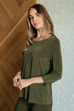 Load image into Gallery viewer, Signature Classic Round Neck Top in Olive, FINAL SALE
