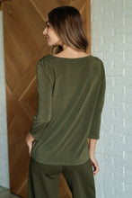 Load image into Gallery viewer, Signature Classic Round Neck Top in Olive, FINAL SALE
