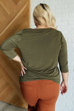 Load image into Gallery viewer, Signature Classic Round Neck Top in Olive, FINAL SALE
