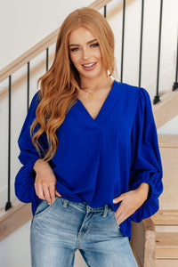 What Do You Say Balloon Sleeve Blouse FINAL SALE