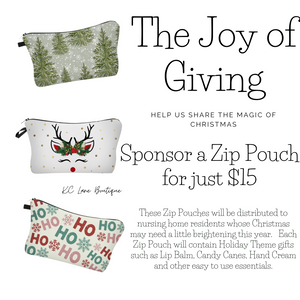 Joy of Giving Sponsored Zip Pouch