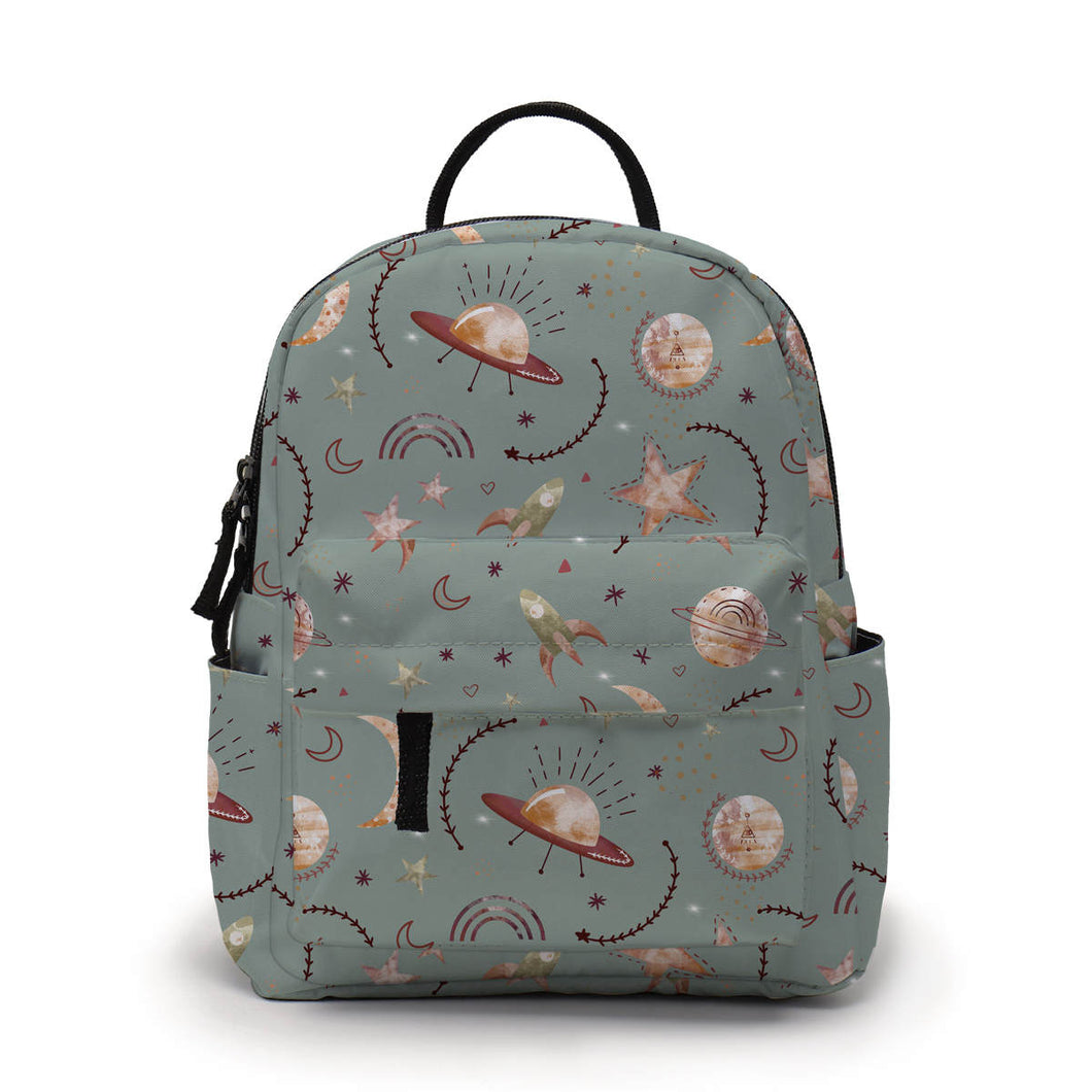 Mini Backpack - Space Beige Teal Green