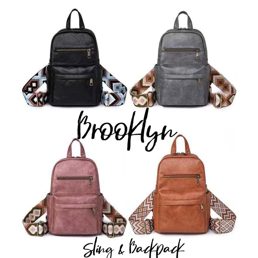 The Brooklyn Sling Crossbody Backpack
