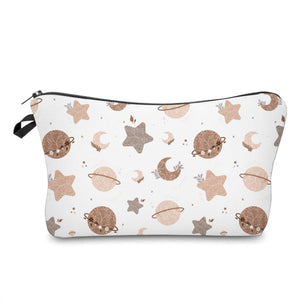 Zip Pouch - Moon Planets Lace Stars