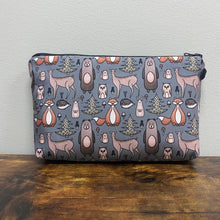 Load image into Gallery viewer, Zip Pouch - Animal, Woodland Creatures
