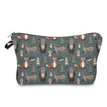 Load image into Gallery viewer, Zip Pouch - Animal, Woodland Creatures
