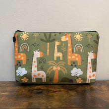 Load image into Gallery viewer, Zip Pouch - Giraffe Green
