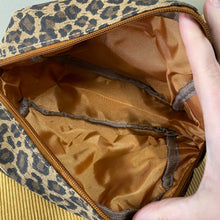 Load image into Gallery viewer, Cosmetic Pouch - Stand Up Zip - Brown Leopard

