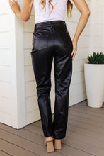 Load image into Gallery viewer, Judy Blue Tanya Control Top Faux Leather Pants in Black
