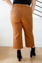 Load image into Gallery viewer, Judy Blue Briar High Rise Control Top Wide Leg Crop Jeans in Camel
