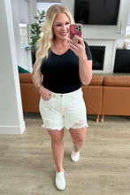 Load image into Gallery viewer, Judy Blue Jessie High Rise Rigid Magic Cutoff Shorts in White
