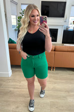 Load image into Gallery viewer, Judy Blue Jenna High Rise Control Top Cuffed Shorts in Green
