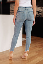 Load image into Gallery viewer, Judy Blue Sherry Mid Rise Release Waistband Detail Skinny
