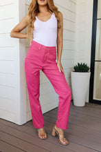 Load image into Gallery viewer, Judy Blue Tanya Control Top Faux Leather Pants in Hot Pink

