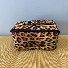 Load image into Gallery viewer, Oversized Lay Flat Cosmetic Bag, Animal Print
