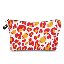 Load image into Gallery viewer, Zip Pouch - Football, Animal Print
