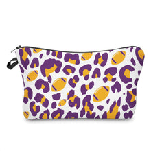 Load image into Gallery viewer, Zip Pouch - Football, Animal Print
