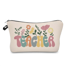 Load image into Gallery viewer, Zip Pouch - Teacher Flowers
