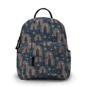 Mini Backpack - Denim Rainbow